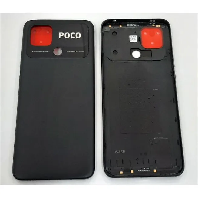 Tapa trasera o tapa bateria negra para Xiaomi Poco C40