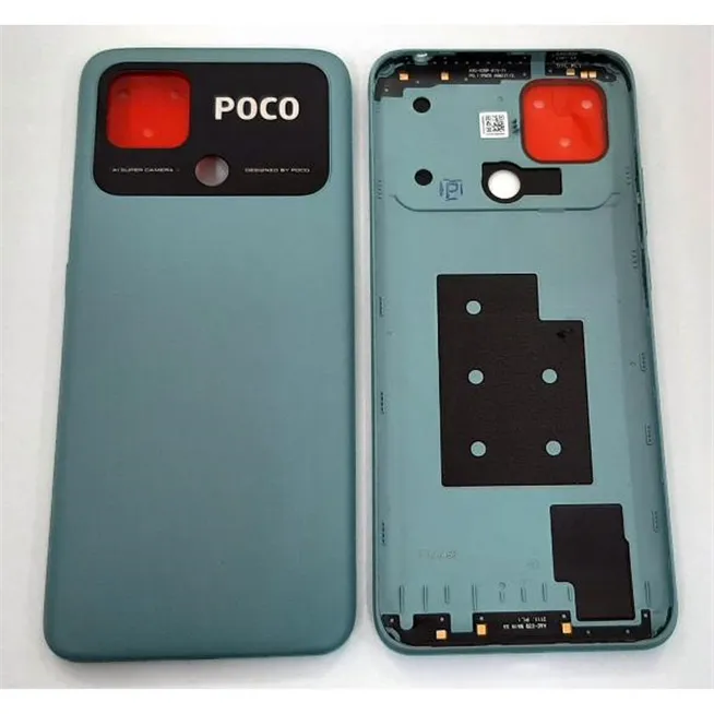 Tapa trasera o tapa bateria verde para Xiaomi Poco C40