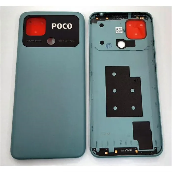 Tapa trasera o tapa bateria verde para Xiaomi Poco C40