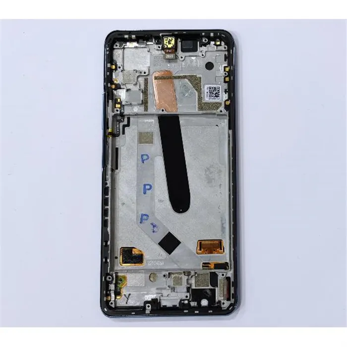 Pantalla lcd para Xiaomi Poco F3 560004K11A00 mas tactil negro + marco azul Service Pack Premium