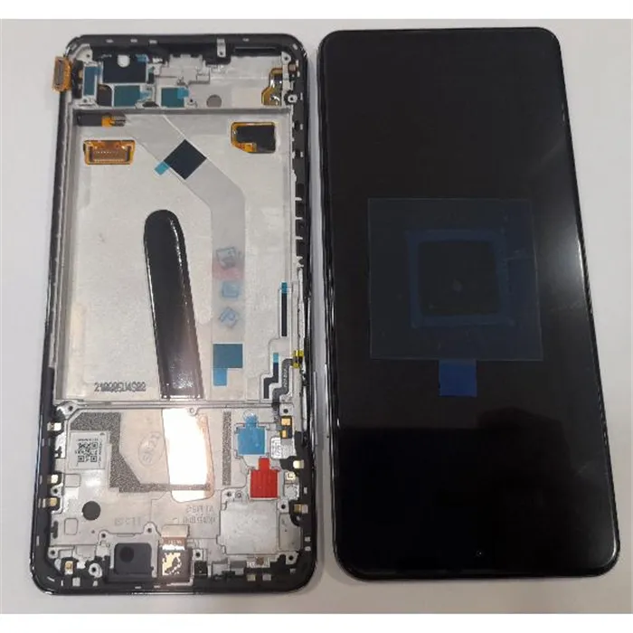 Pantalla lcd para Xiaomi Poco F3 560005K11A00 mas tactil negro + marco blanco Service Pack Premium