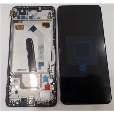 Pantalla lcd para Xiaomi Poco F3 560005K11A00 mas tactil negro + marco blanco Service Pack Premium