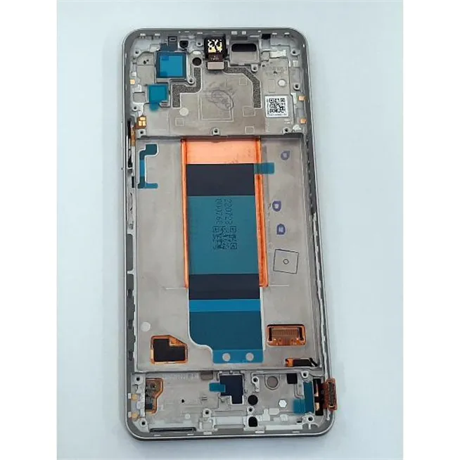 Pantalla lcd para Xiaomi Poco F4 5G 56000KL11R00 mas tactil negro mas marco plata Service Pack