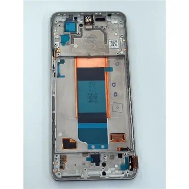 Pantalla lcd para Xiaomi Poco F4 5G 56000KL11R00 mas tactil negro mas marco plata Service Pack