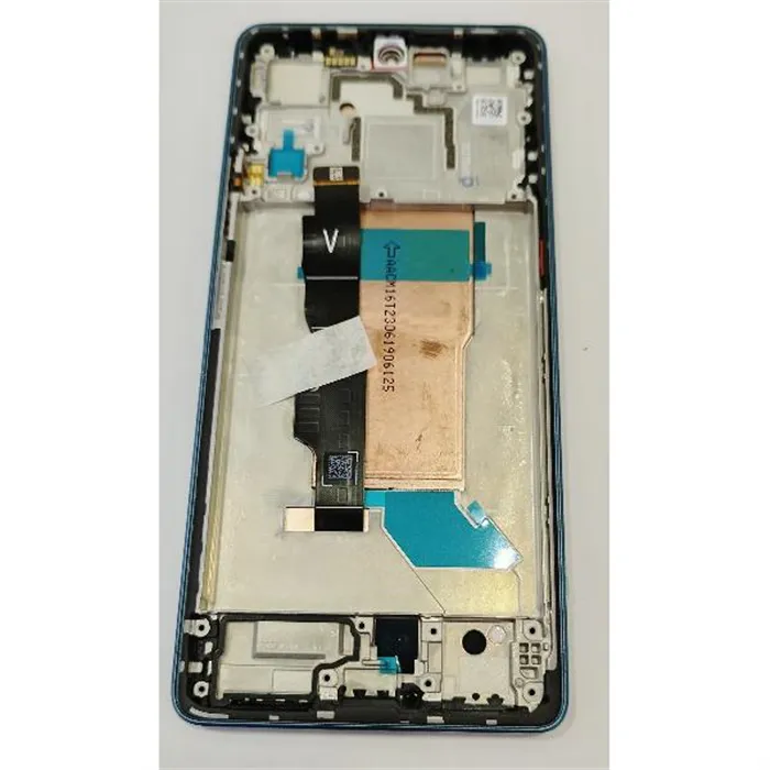 Pantalla lcd para Xiaomi Poco F5 mas tactil negro con marco azul 560003M16T00 Service Pack