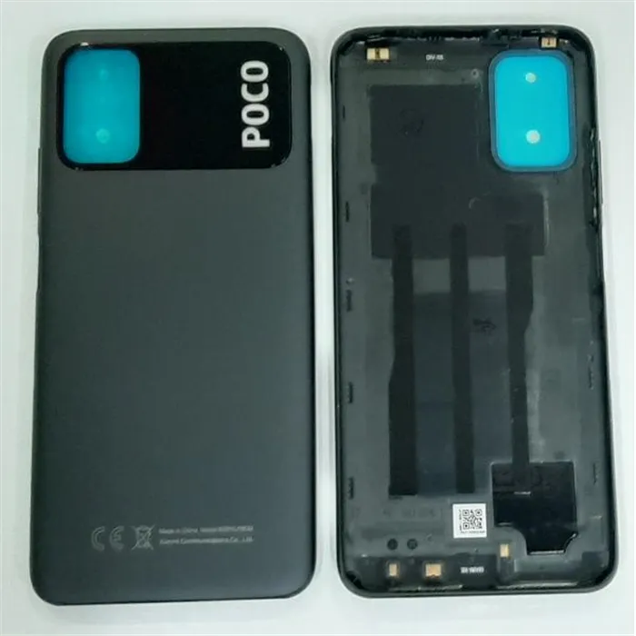 Tapa trasera o tapa bateria negra para Xiaomi Poco M3