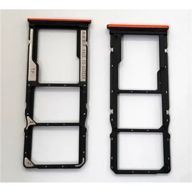 Soporte o bandeja dual sim naranja para Xiaomi Poco M4 Pro 5G calidad premium