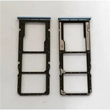 Soporte o bandeja dual sim azul para Xiaomi Poco M5s calidad premium