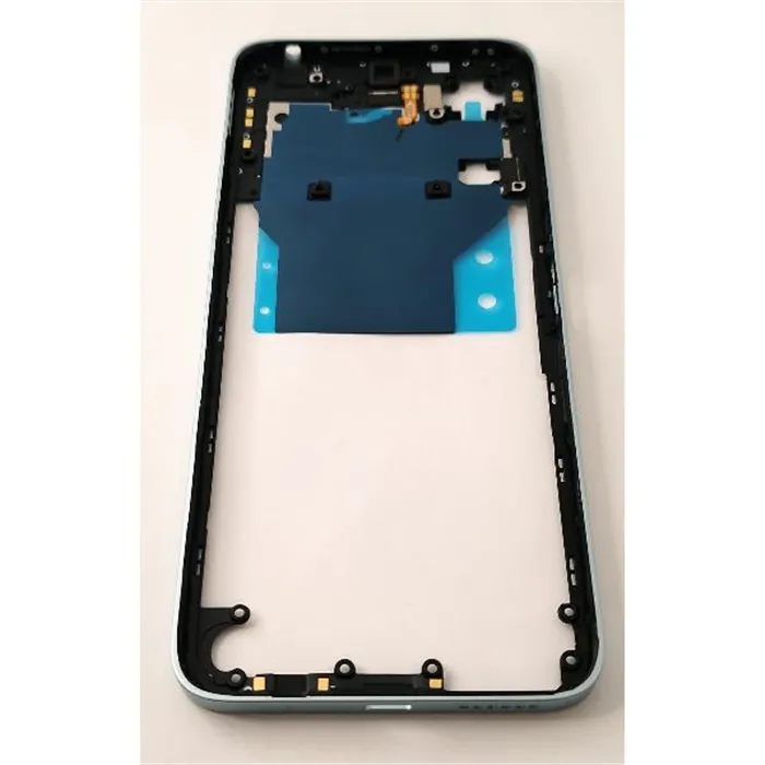 Carcasa o marco central azul para Xiaomi Poco M6 4G 