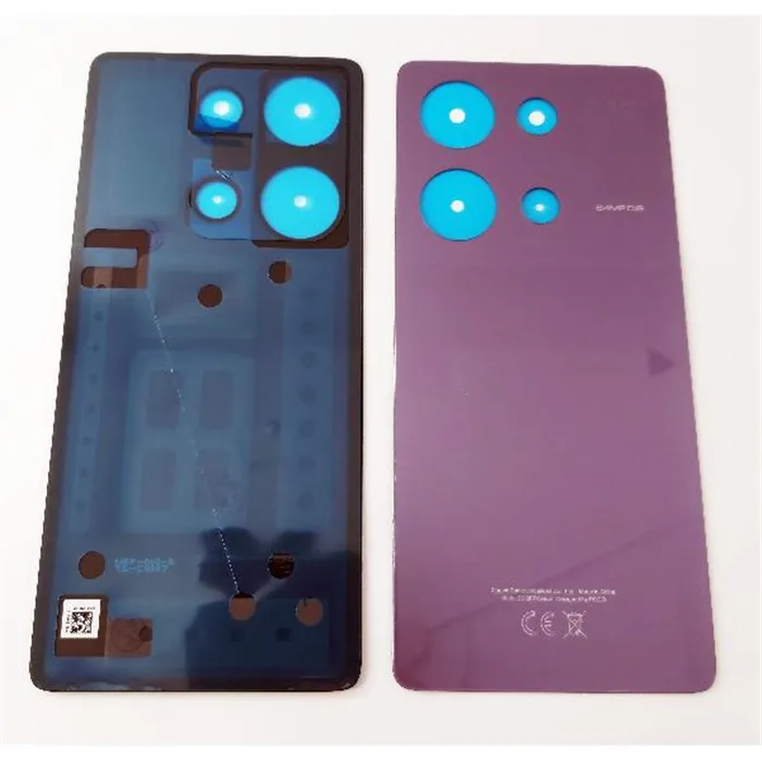 Tapa trasera o tapa bateria violeta para Xiaomi Poco M6 Pro 4G