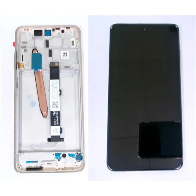 Pantalla lcd para Xiaomi POCO X3 mas tactil negro mas marco dorado calidad premium