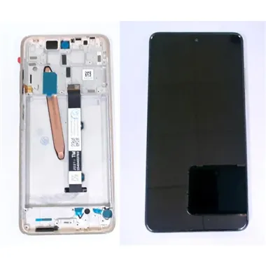 Pantalla lcd para Xiaomi POCO X3 mas tactil negro mas marco dorado calidad premium