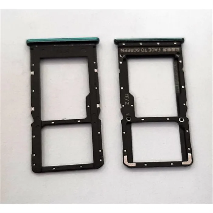 Soporte o bandeja dual sim azul para Xiaomi Poco X3 GT calidad premium