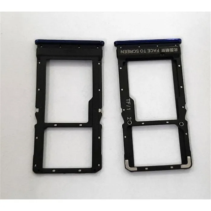 Soporte o bandeja dual sim azul para Xiaomi Poco X3 Pro calidad premium