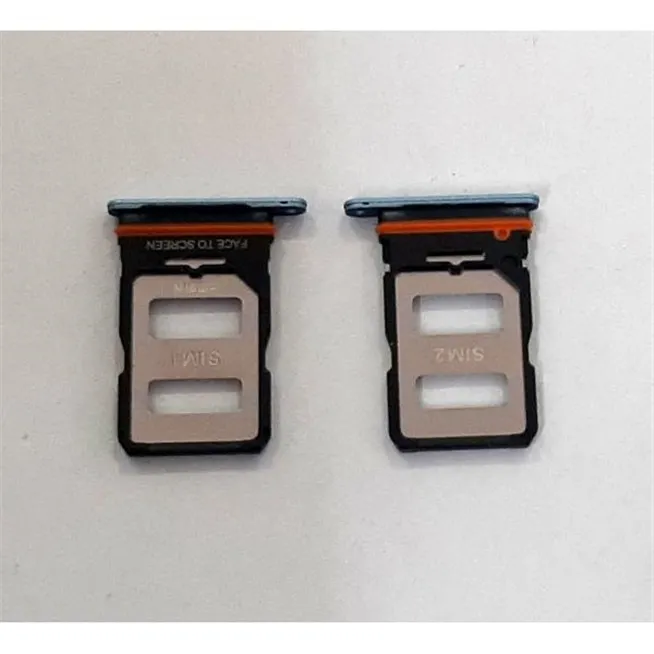 Soporte o bandeja dual sim azul para Xiaomi Poco X4 GT calidad premium