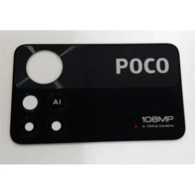 Cristal camara negro para Xiaomi Poco X4 Pro 5G calidad premium