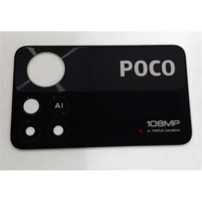Cristal camara negro para Xiaomi Poco X4 Pro 5G calidad premium
