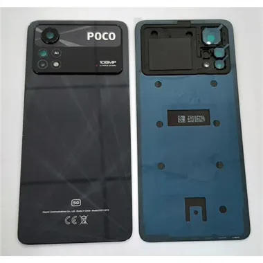 Tapa trasera o tapa bateria negra para Xiaomi Poco X4 Pro mas cubierta camara