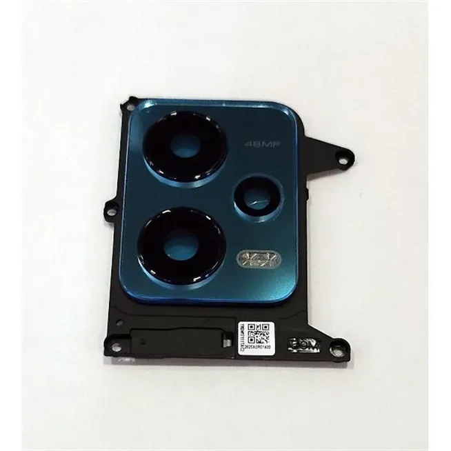 Cristal de camara para Poco X5 5G mas marco azul calidad premium
