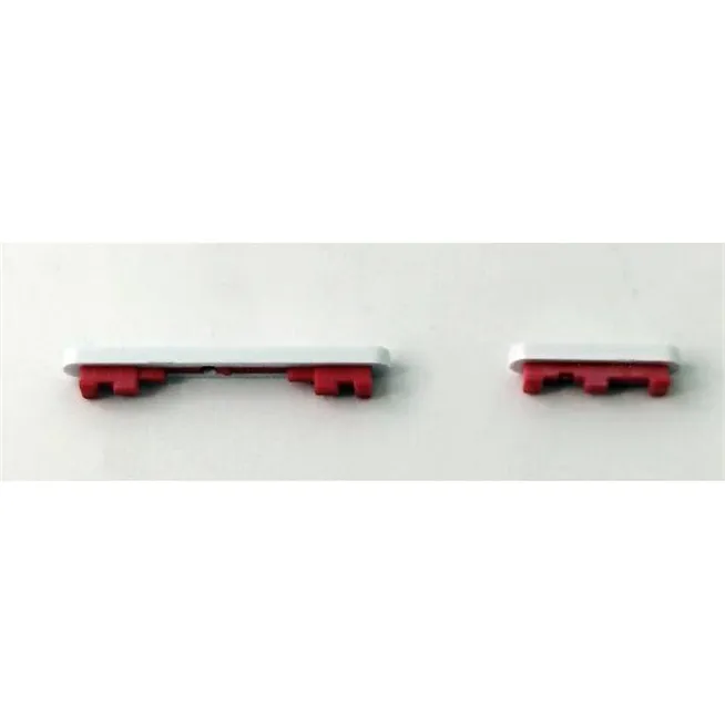 Set de 2 botones laterales blancos para Xiaomi Poco X6 5G calidad premium