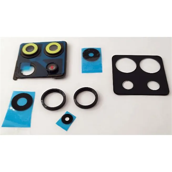 Cristal de camara para Xiaomi Poco X6 5G con marco negro calidad premium