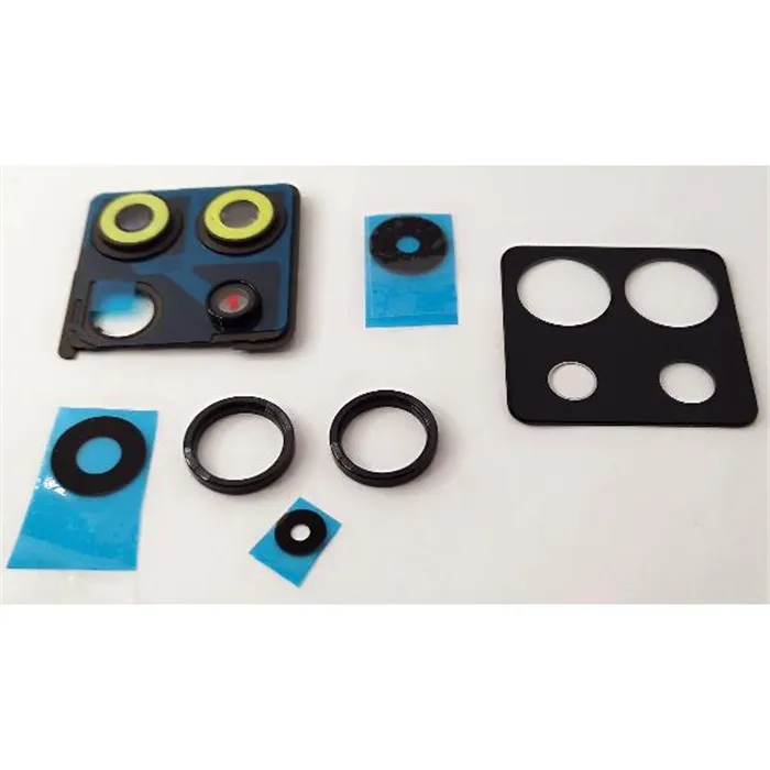 Cristal de camara para Xiaomi Poco X6 5G con marco negro calidad premium