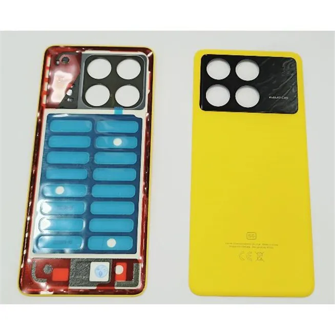 Tapa trasera o tapa bateria amarilla para Xiaomi Poco X6 Pro 5G 