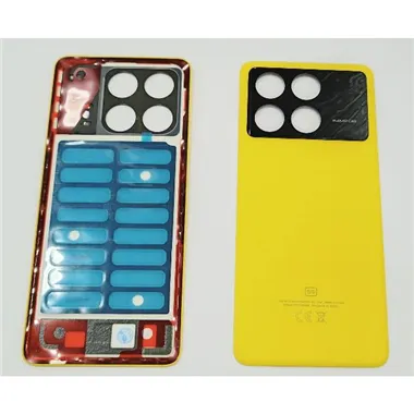 Tapa trasera o tapa bateria amarilla para Xiaomi Poco X6 Pro 5G 