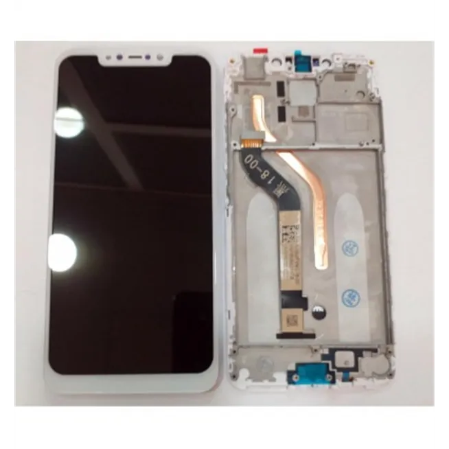 Xiaomi Pocophone F1 pantalla lcd + tactil blanco + marco blanco premium