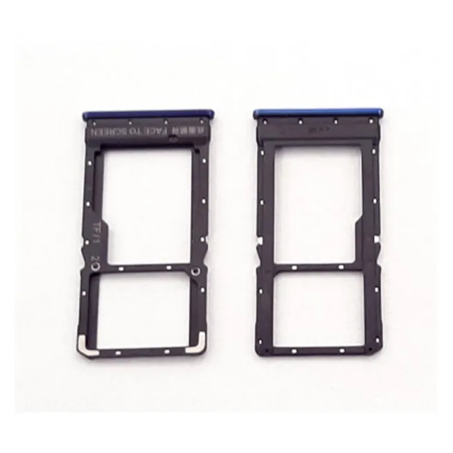 Soporte o bandeja dual sim azul para Xiaomi Poco X3 calidad premium