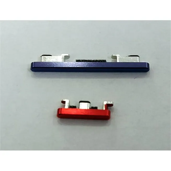 Set 2 botones purpura para Xiaomi Pocophone F2 Pro Redmi K30 Pro calidad premium