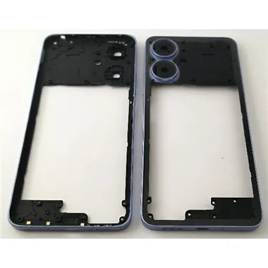 Carcasa o marco central azul para Xiaomi Redmi 13C 5G 