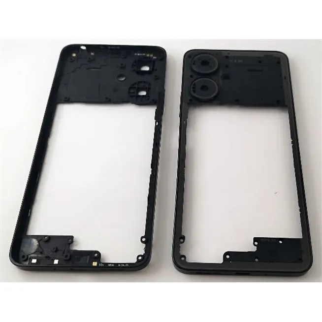 Carcasa o marco central negro para Xiaomi Redmi 13C 5G 