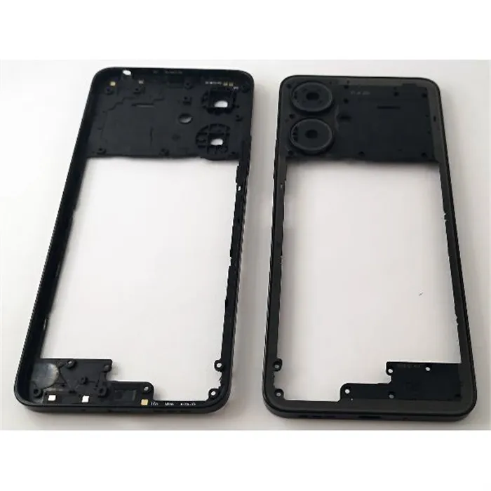 Carcasa o marco central negro para Xiaomi Redmi 13C 5G 