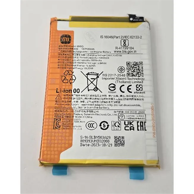Bateria BN5Q 5000mAh para Xiaomi Redmi 13C Xiaomi Poco C65 Service Pack