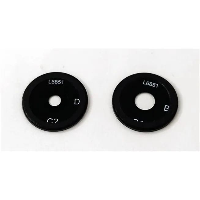 Set de 2 cristales de camara morados para Xiaomi Redmi 14C calidad premium