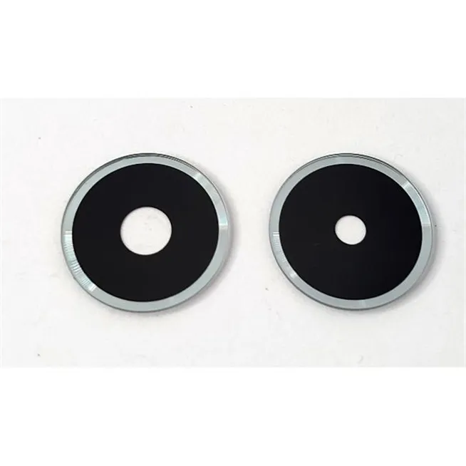Set de 2 cristales de camara pequeños azules para Xiaomi Redmi 14C calidad premium