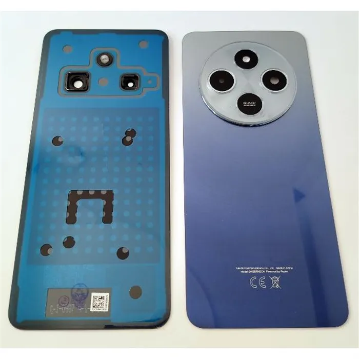 Tapa trasera o tapa bateria azul para Xiaomi Redmi 14C con cristal de camara 