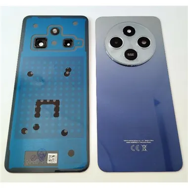 Tapa trasera o tapa bateria azul para Xiaomi Redmi 14C con cristal de camara 