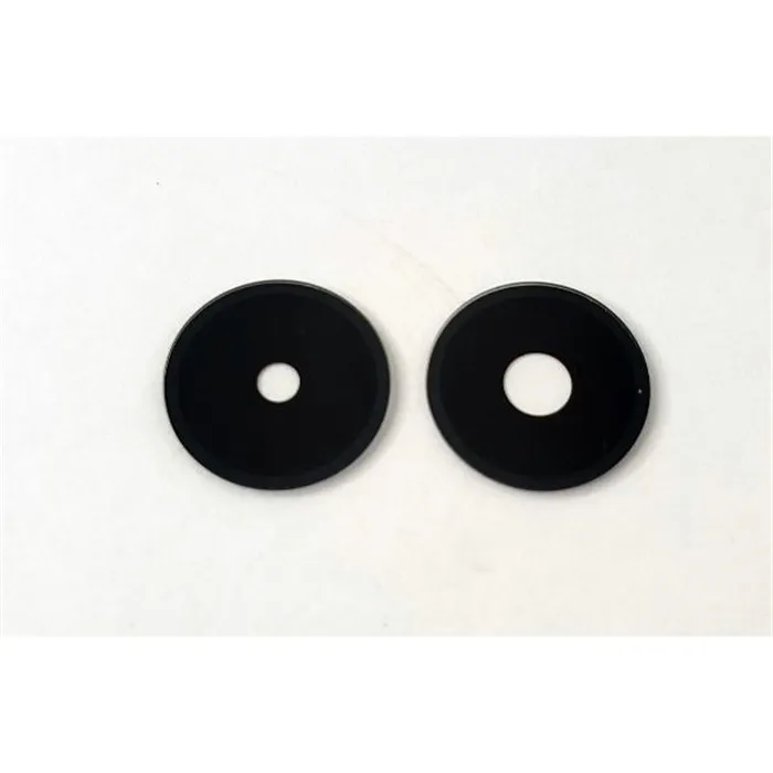 Set de 2 cristales de camara pequeños negros para Xiaomi Redmi 14C calidad premium