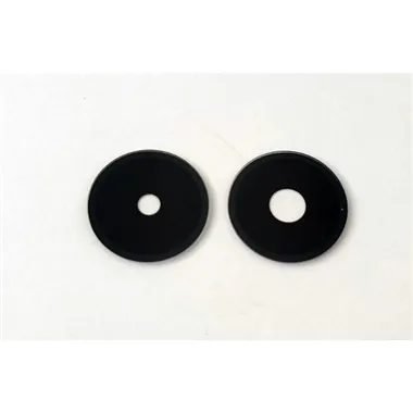 Set de 2 cristales de camara pequeños negros para Xiaomi Redmi 14C calidad premium