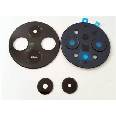 Cristal de camara con marco negro para Xiaomi Redmi 14C calidad premium