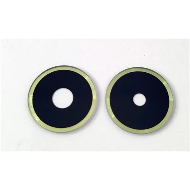 Set de 2 cristales de camara pequeños verde para Xiaomi Redmi 14C calidad premium