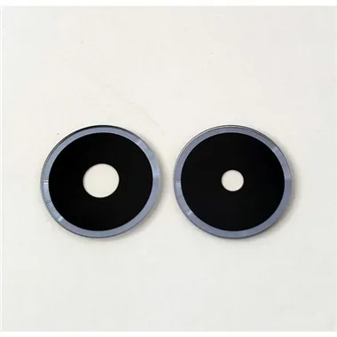 Set de 2 cristales de camara pequeños morados para Xiaomi Redmi 14C calidad premium