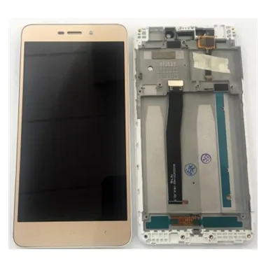 Xiaomi Redmi 4A pantalla lcd + tactil dorado + marco blanco premium