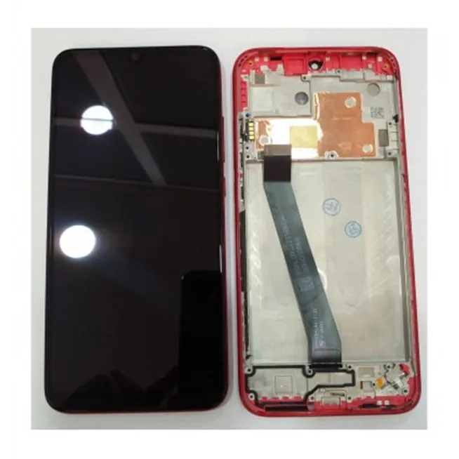 Xiaomi Redmi 7 pantalla lcd + tactil negro + marco rojo premium redmi7 red rice 7 red rice7