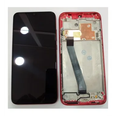 Xiaomi Redmi 7 pantalla lcd + tactil negro + marco rojo premium redmi7 red rice 7 red rice7