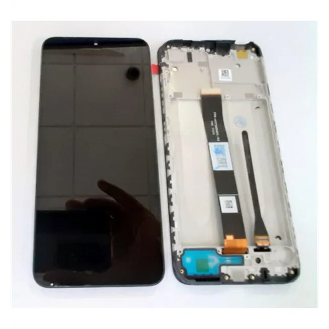 Pantalla lcd para Xiaomi Redmi 9A Redmi 9AT Redmi 9C mas tactil negro mas marco negro calidad premium