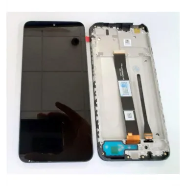 Pantalla lcd para Xiaomi Redmi 9A Redmi 9AT Redmi 9C mas tactil negro mas marco negro calidad premium