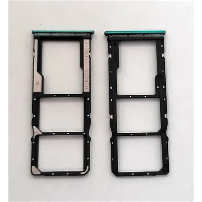 Soporte o bandeja dual sim verde para Xiaomi Redmi 9T Redmi 9 Power calidad premium